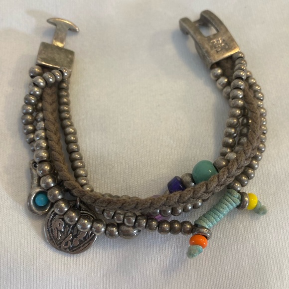 UNO de 50 Braided Multi Leather Cords Beaded Bohemian